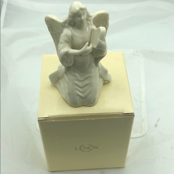 LENOX KNEELING ANGEL WITH HARP FIGURINE - Picture 2 of 8